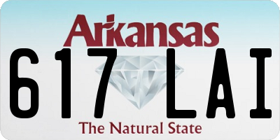 AR license plate 617LAI