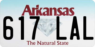 AR license plate 617LAL