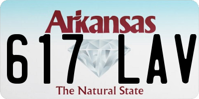 AR license plate 617LAV