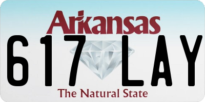 AR license plate 617LAY
