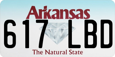 AR license plate 617LBD