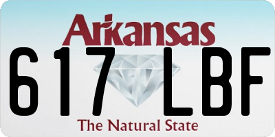 AR license plate 617LBF