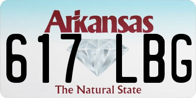 AR license plate 617LBG