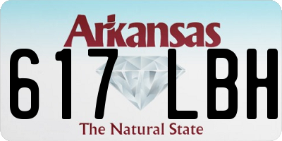 AR license plate 617LBH
