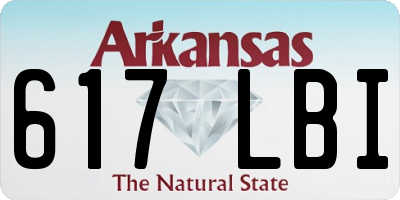 AR license plate 617LBI
