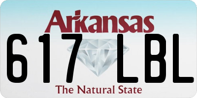 AR license plate 617LBL