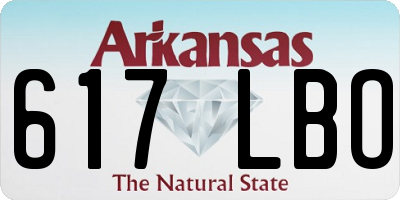 AR license plate 617LBO