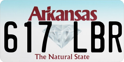 AR license plate 617LBR