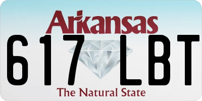AR license plate 617LBT
