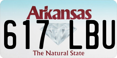 AR license plate 617LBU