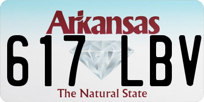 AR license plate 617LBV