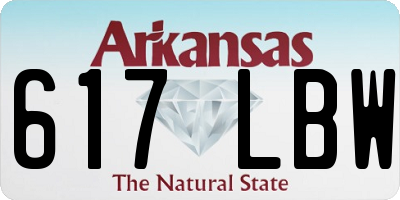 AR license plate 617LBW