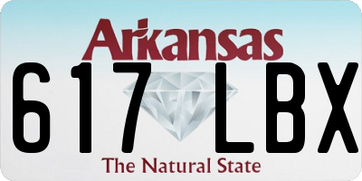 AR license plate 617LBX