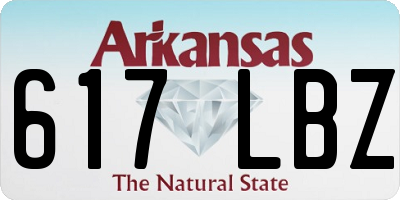 AR license plate 617LBZ