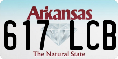 AR license plate 617LCB