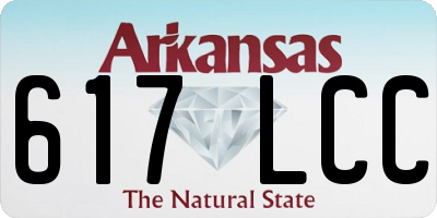 AR license plate 617LCC