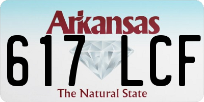 AR license plate 617LCF
