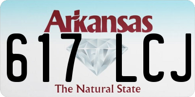 AR license plate 617LCJ