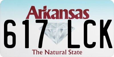 AR license plate 617LCK