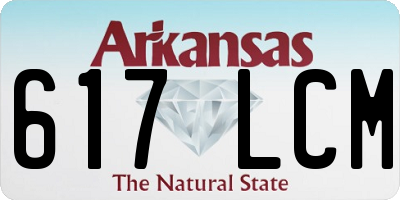 AR license plate 617LCM