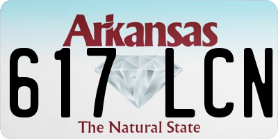 AR license plate 617LCN