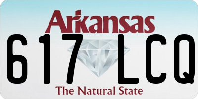 AR license plate 617LCQ