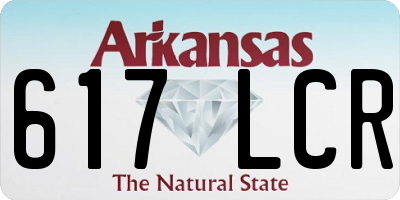 AR license plate 617LCR