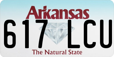 AR license plate 617LCU