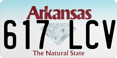AR license plate 617LCV