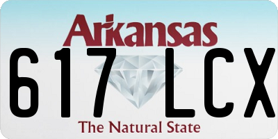 AR license plate 617LCX