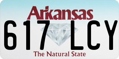 AR license plate 617LCY