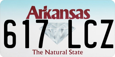 AR license plate 617LCZ