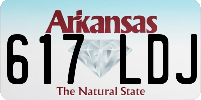 AR license plate 617LDJ