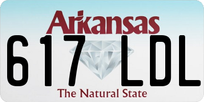 AR license plate 617LDL