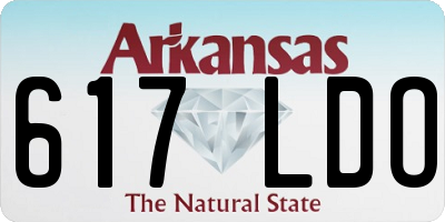 AR license plate 617LDO