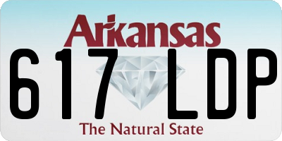 AR license plate 617LDP