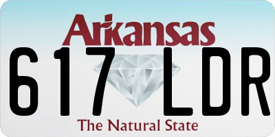 AR license plate 617LDR