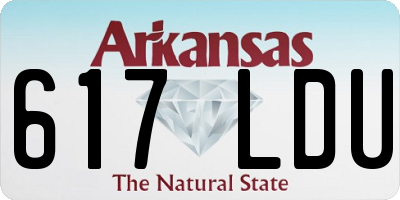 AR license plate 617LDU