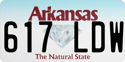AR license plate 617LDW
