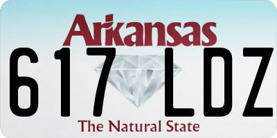 AR license plate 617LDZ