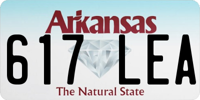 AR license plate 617LEA