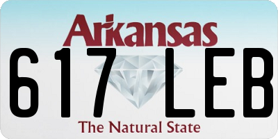 AR license plate 617LEB