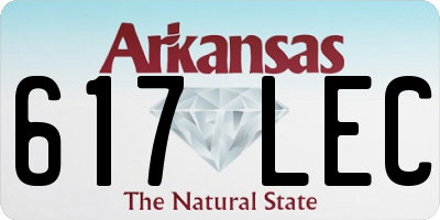 AR license plate 617LEC