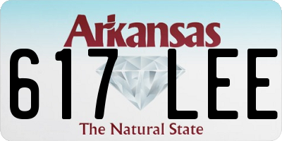 AR license plate 617LEE