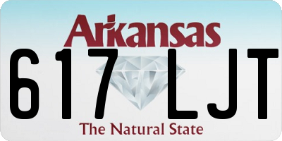 AR license plate 617LJT