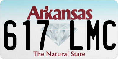 AR license plate 617LMC
