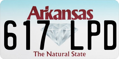 AR license plate 617LPD