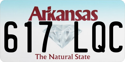 AR license plate 617LQC