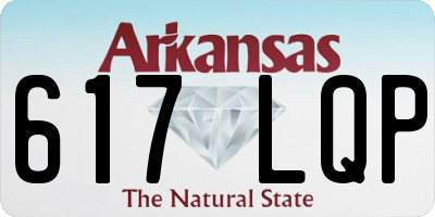 AR license plate 617LQP