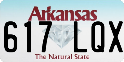 AR license plate 617LQX